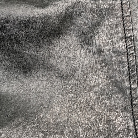 THEORY Italian Leather Bomber Jacket - Picture 15 of 16